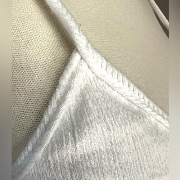 ZARA Women’s White Flowy Tank Top Size L Large, New - Picture 6 of 9